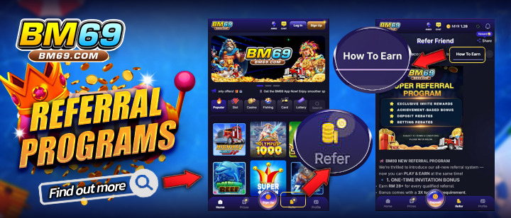 BM69 jackpot hot promo slot game — bonus free spin dan cashback mingguan
