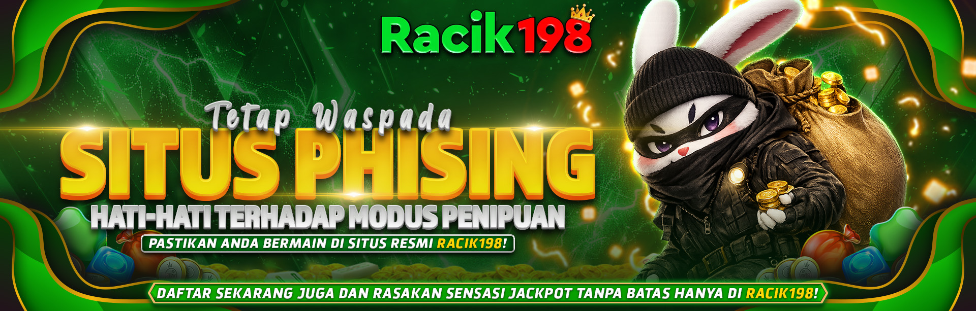 Informasi permainan dan promo di RACIK198